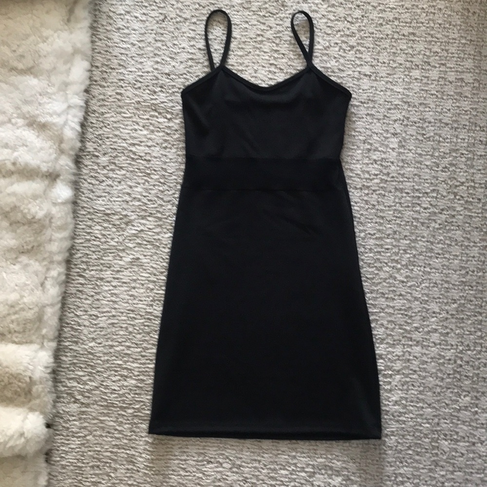 Black girls party dress with a band of netting